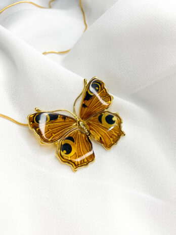 Duży broszo-wisior Butterfly