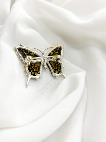 Srebrna broszka Classic Butterfly