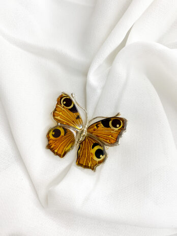 Srebrny broszko-wisior Butterfly