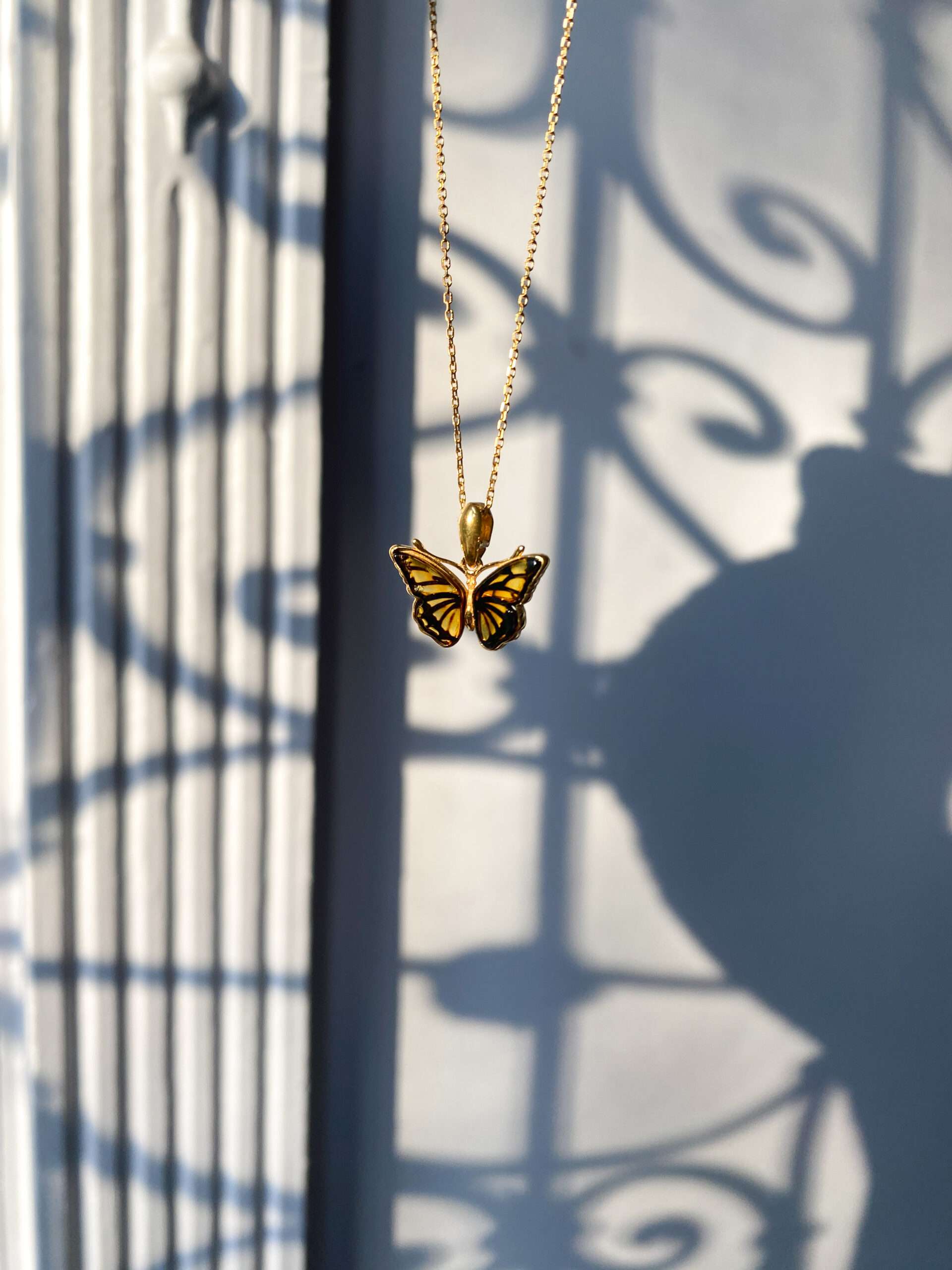 kolczyki srebrne pozłacane z bursztynem art deco