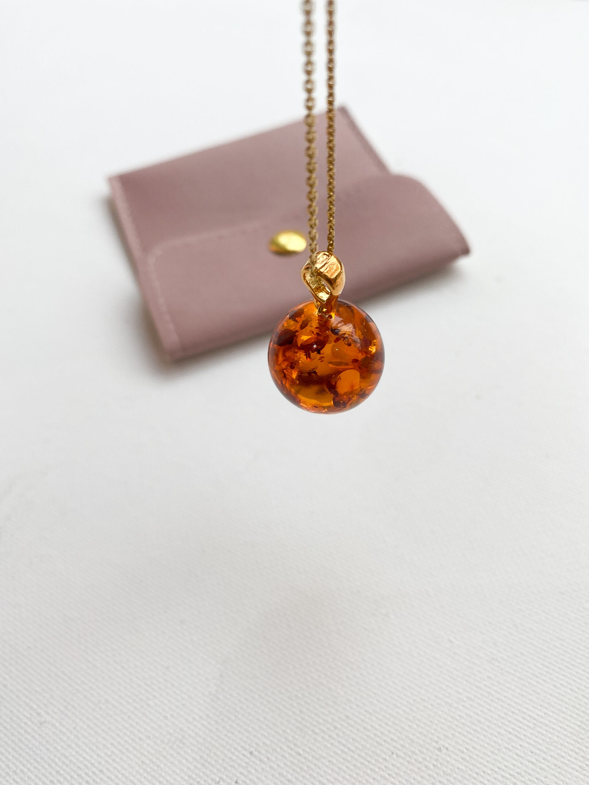 kolczyki łezki z bursztynu