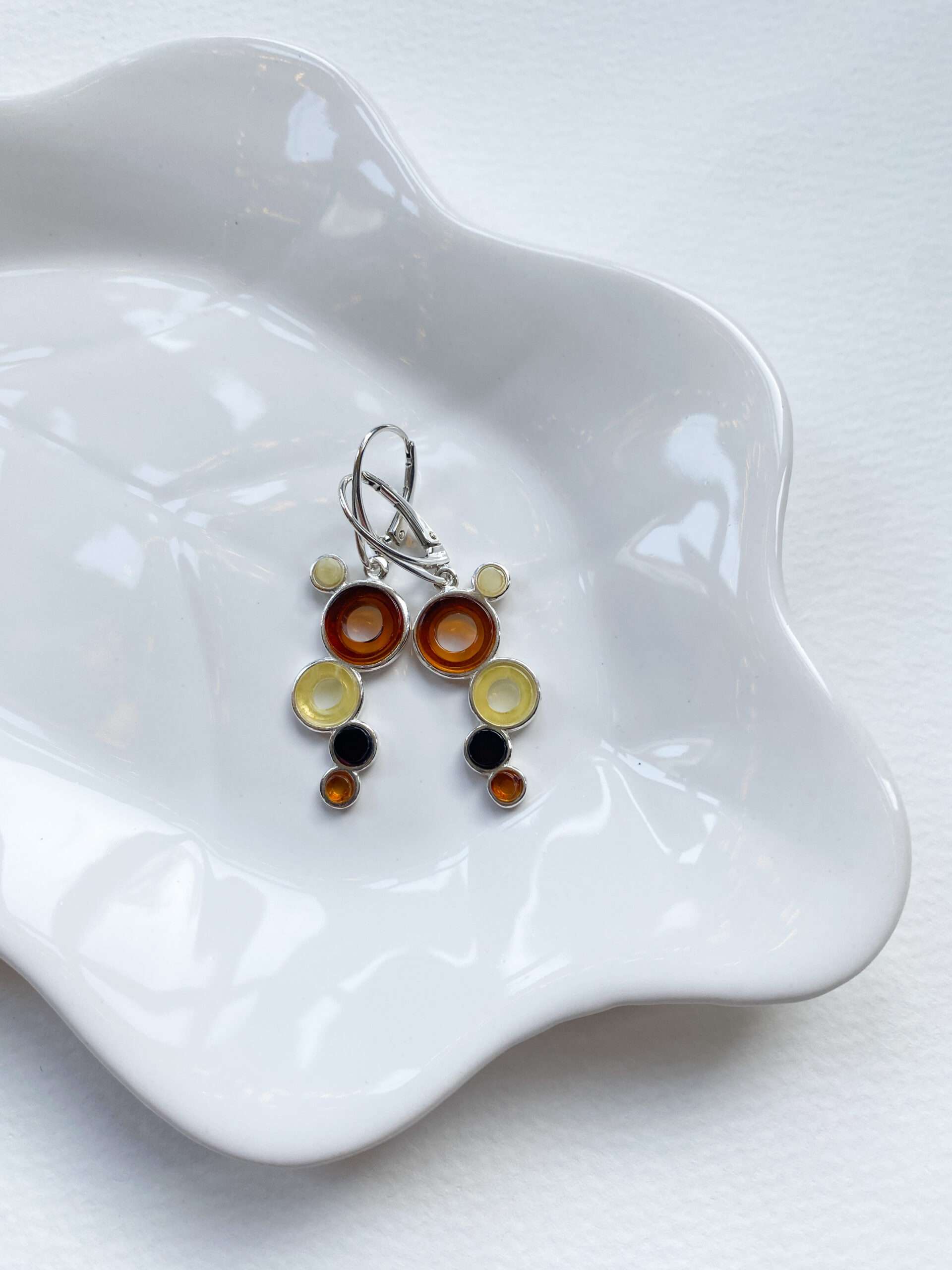 Bransoletka z surowego nieoszlifowanego bursztynu