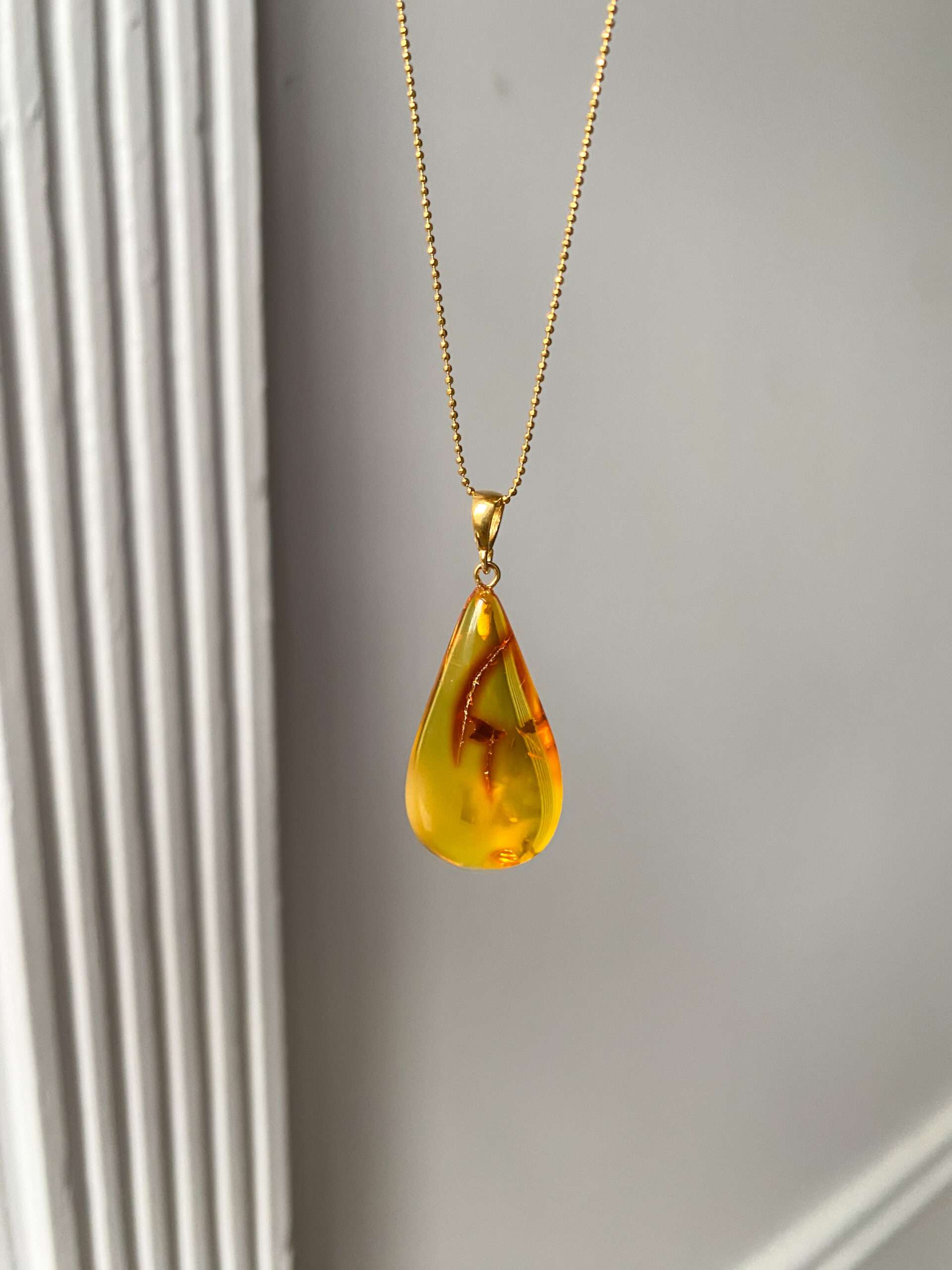 Naszyjnik z bursztynem naturalnym