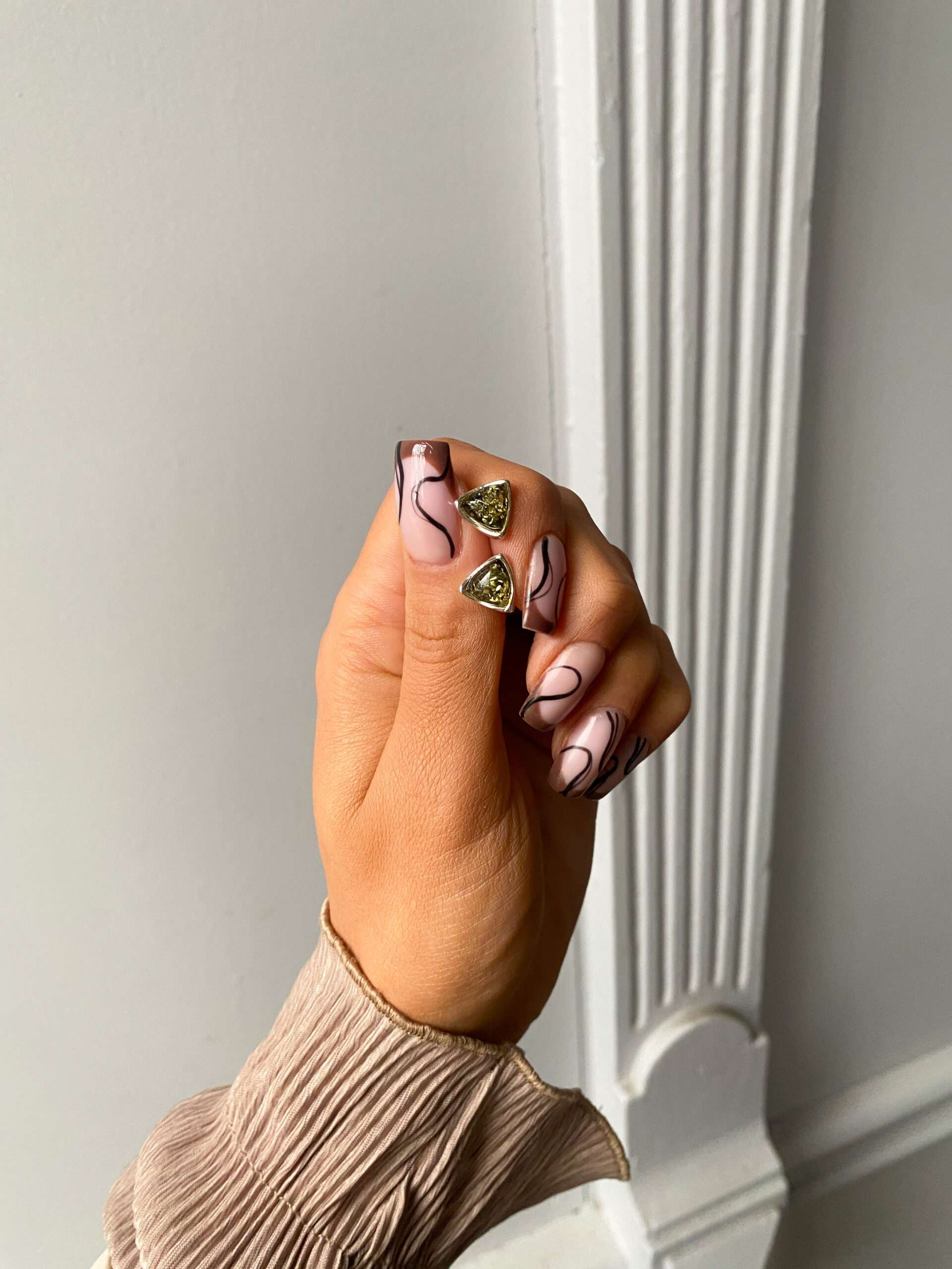 Kolczyki srebrne z bursztynem mlecznym