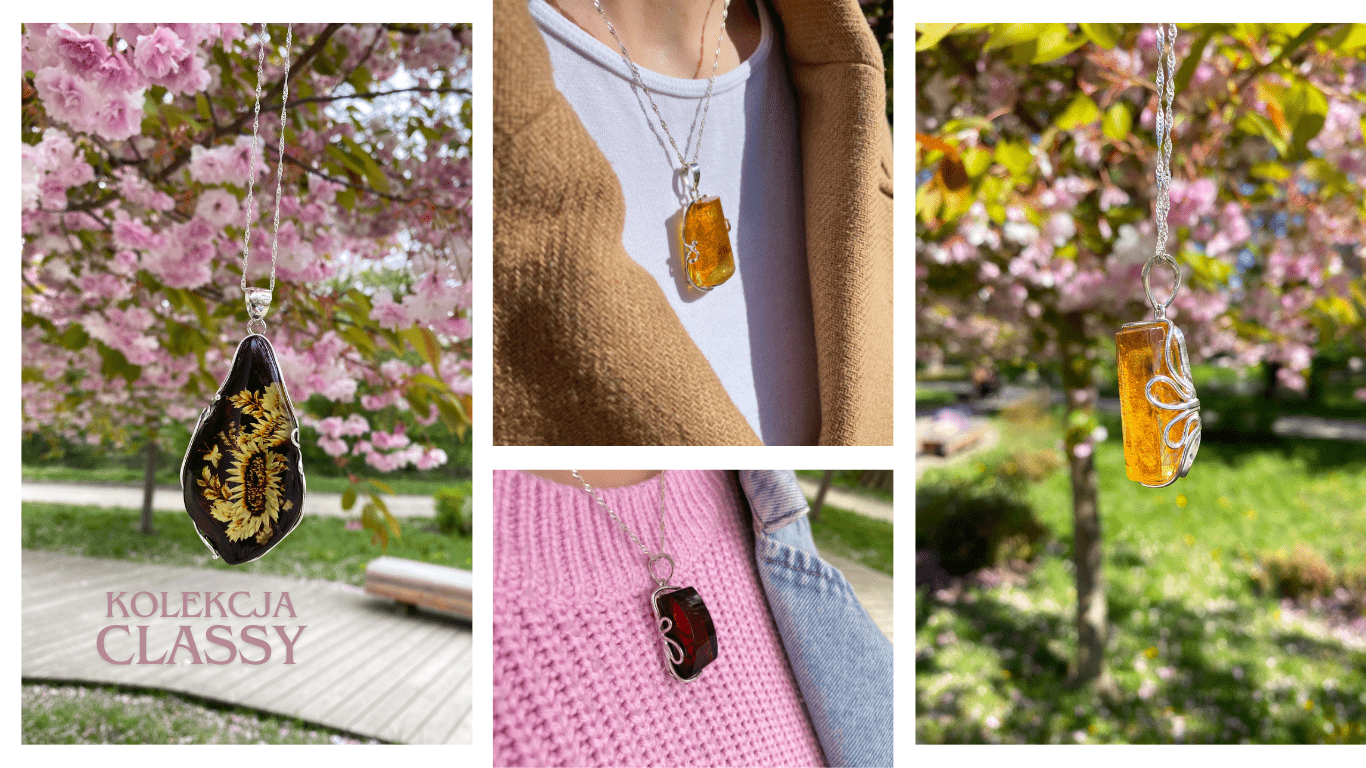 Bransoletka na sznurku z bursztynem