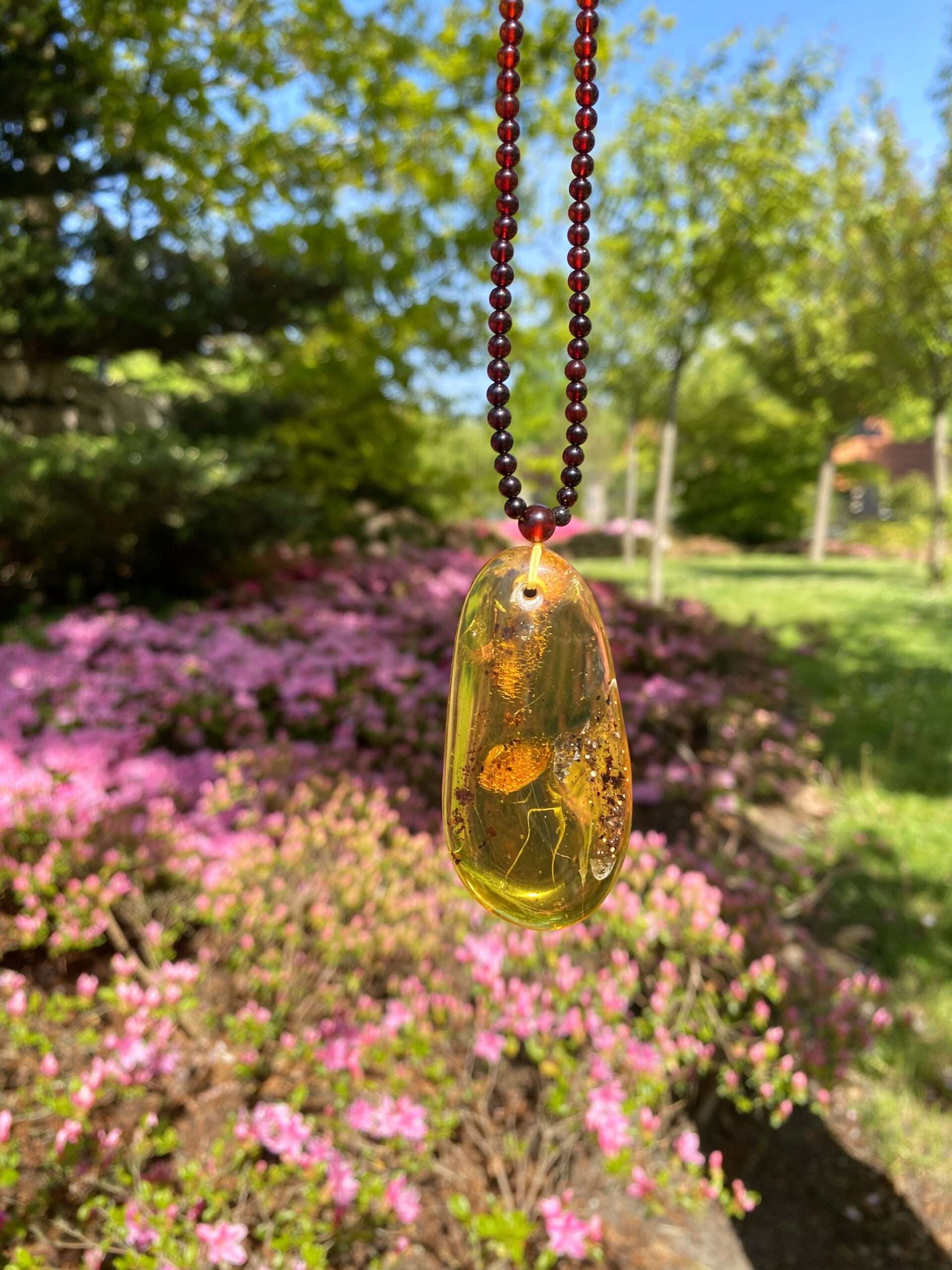 Korale z bursztynu bałtyckiego