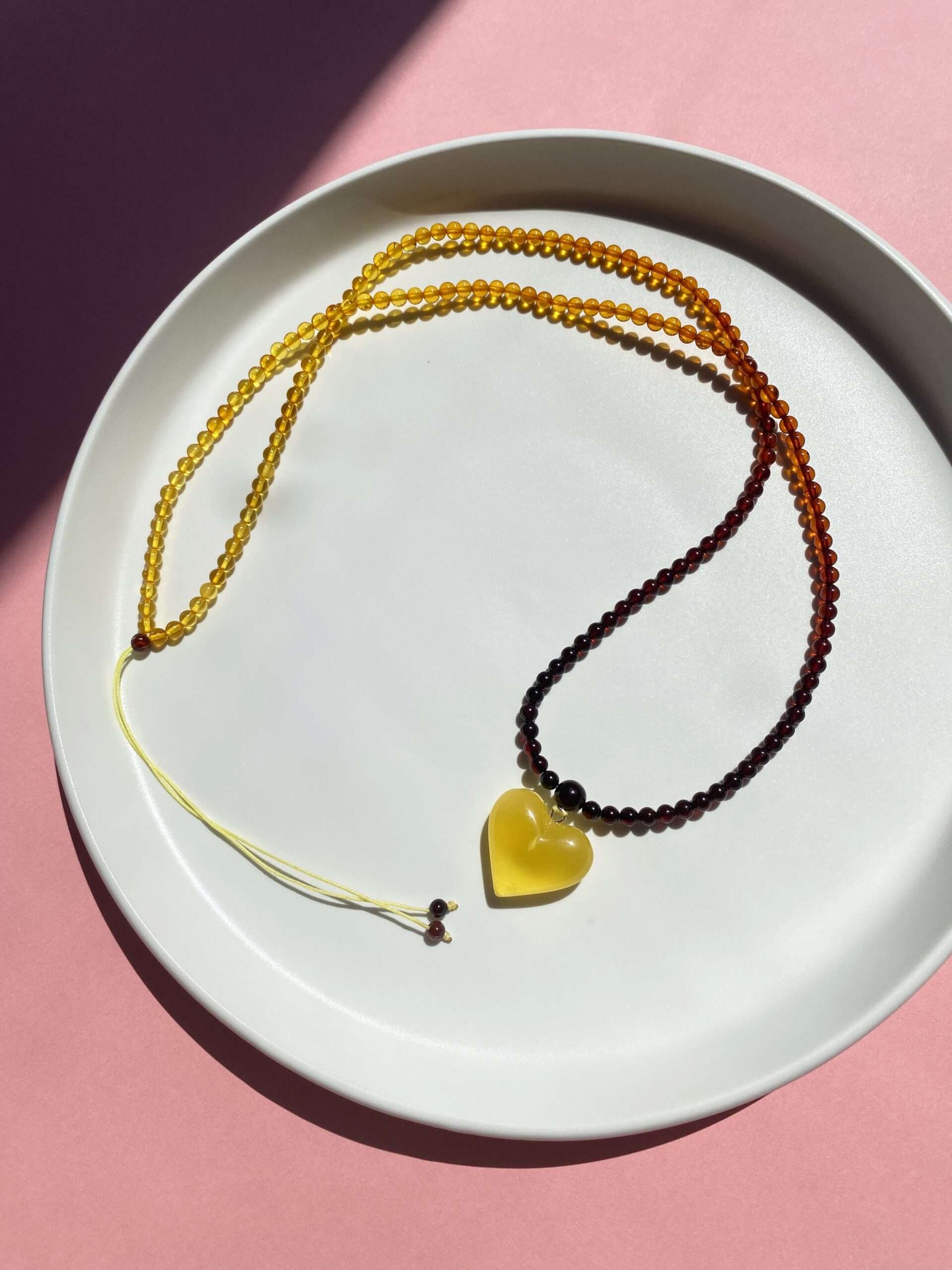 Naszyjnik z bursztynu bałtyckiego Serce Bałtyku 5 Naszyjnik z bursztynu bałtyckiego Serce Bałtyku - obrazek 3