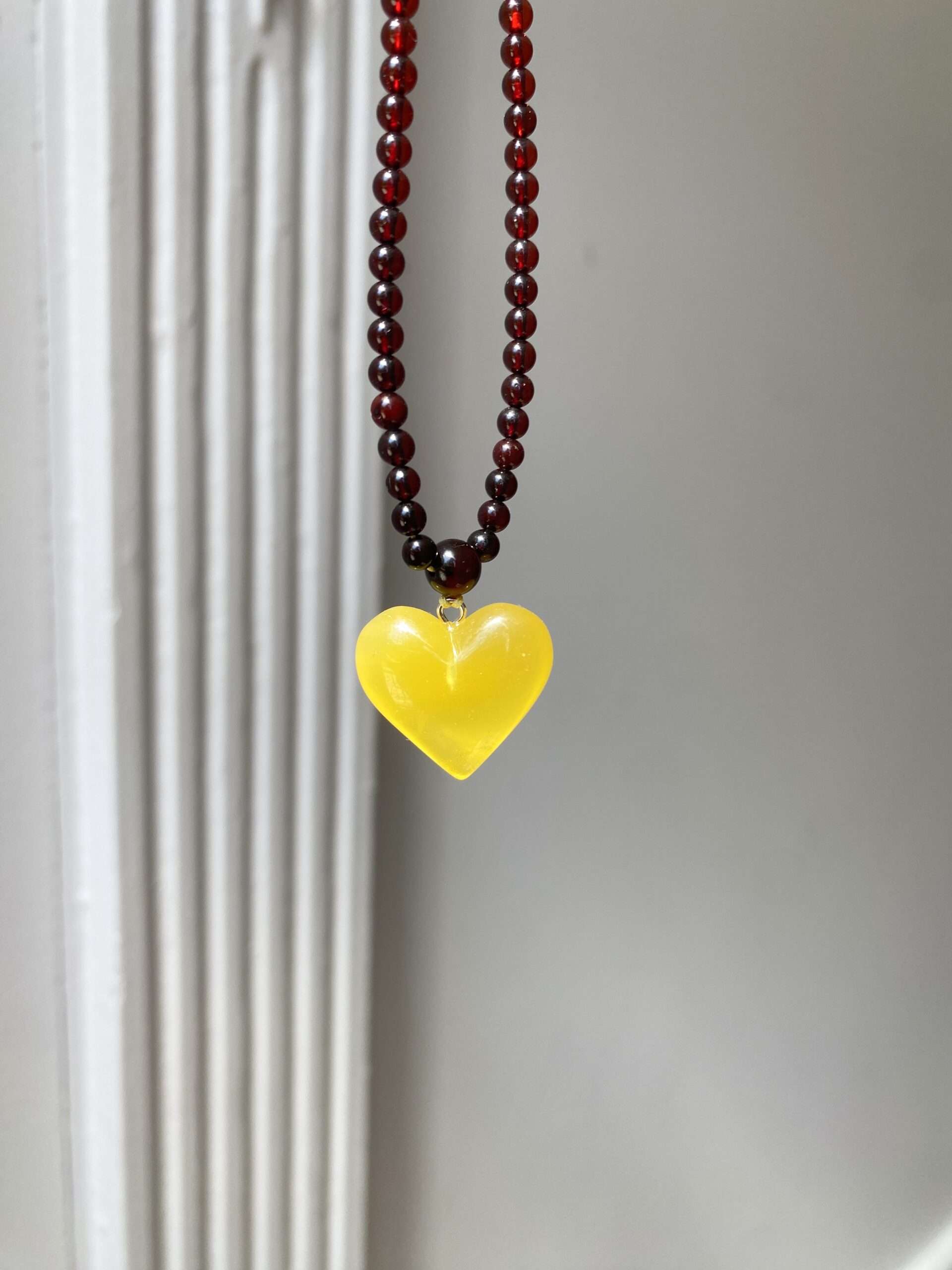 Naszyjnik z bursztynu bałtyckiego Serce Bałtyku 4 Naszyjnik z bursztynu bałtyckiego Serce Bałtyku - obrazek 2