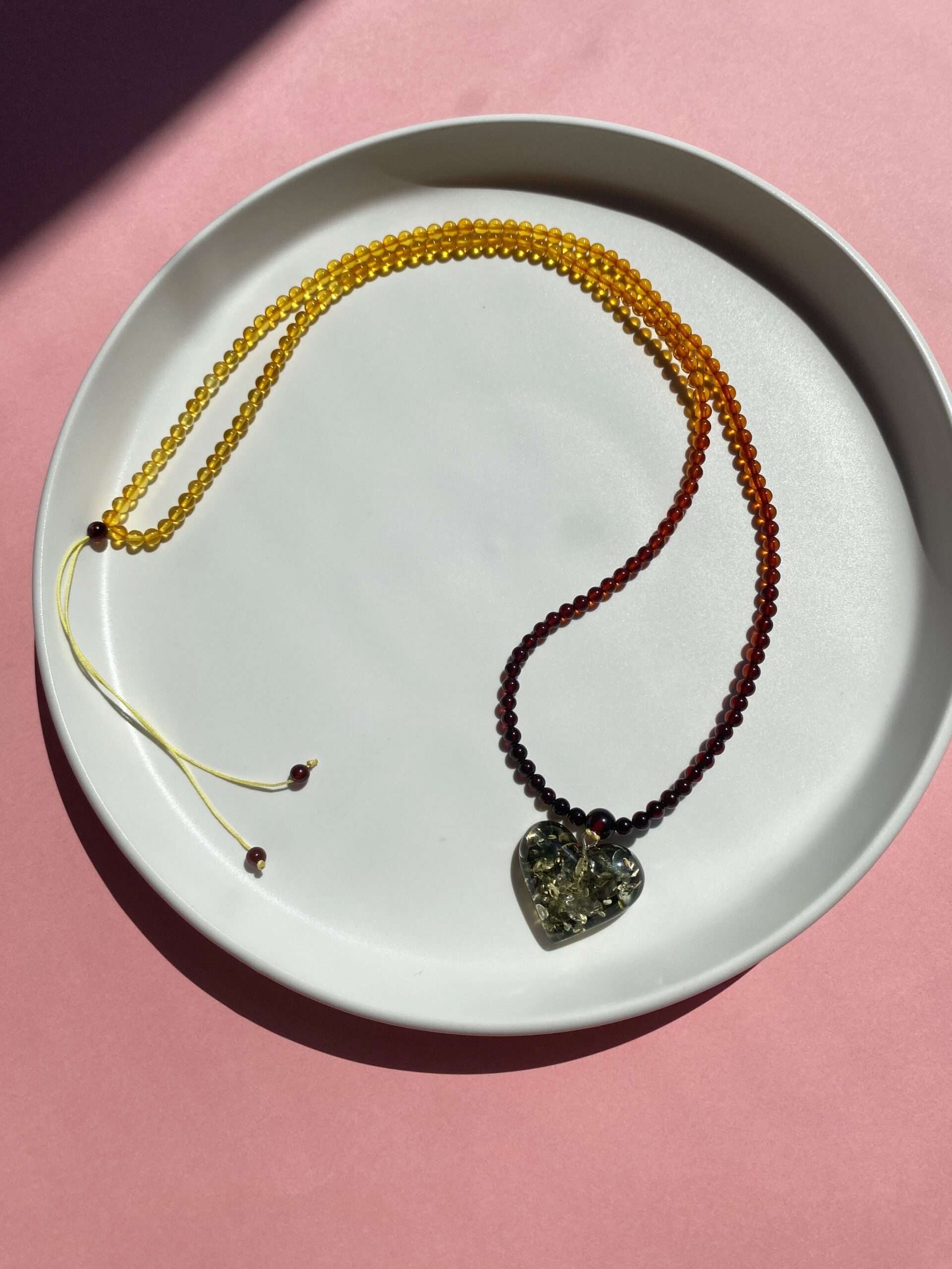 Naszyjnik z bursztynu bałtyckiego Serce Bałtyku 2 Naszyjnik z bursztynu bałtyckiego