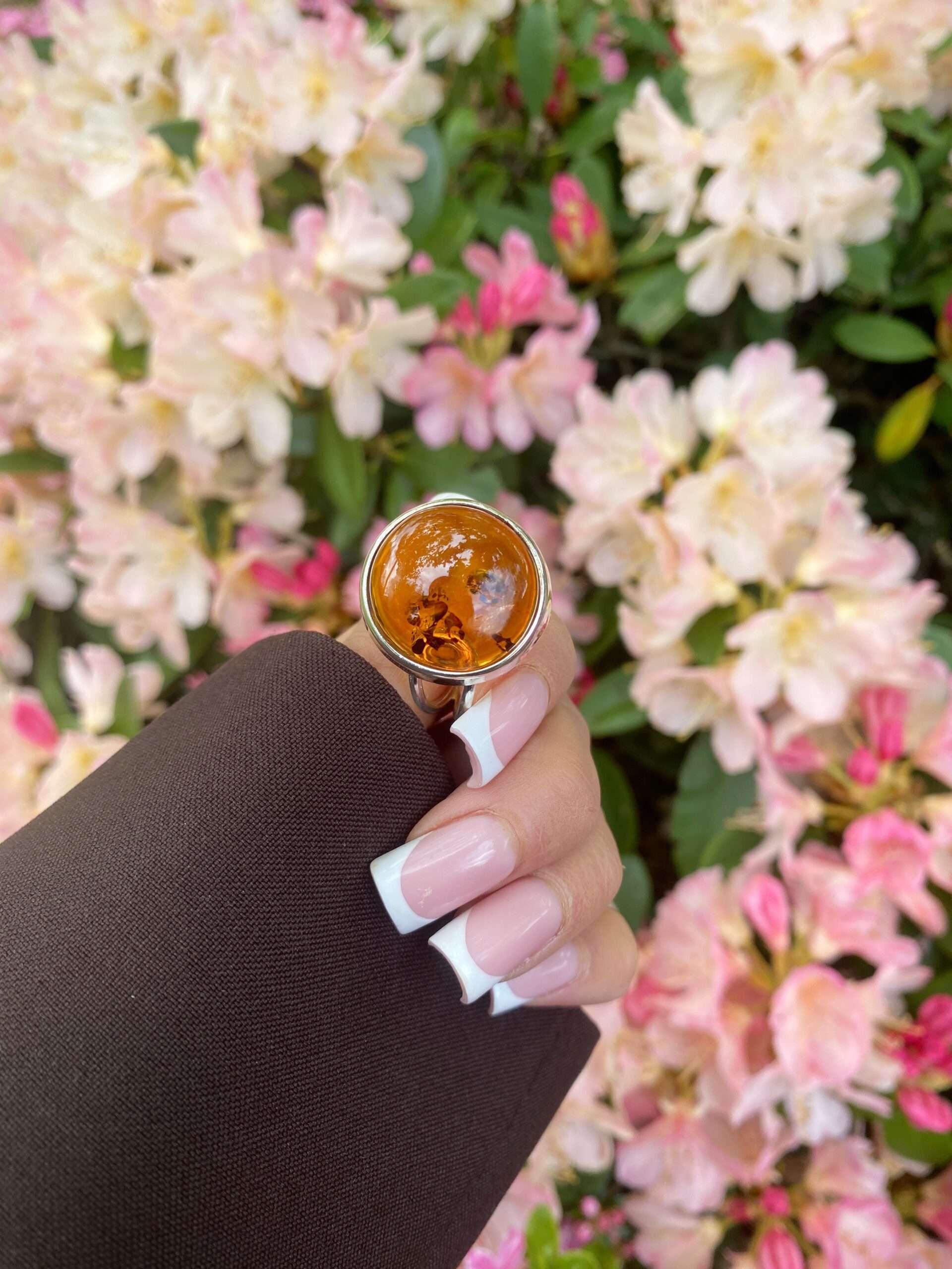 Naszyjnik z bursztynu bałtyckiego Serce Bałtyku