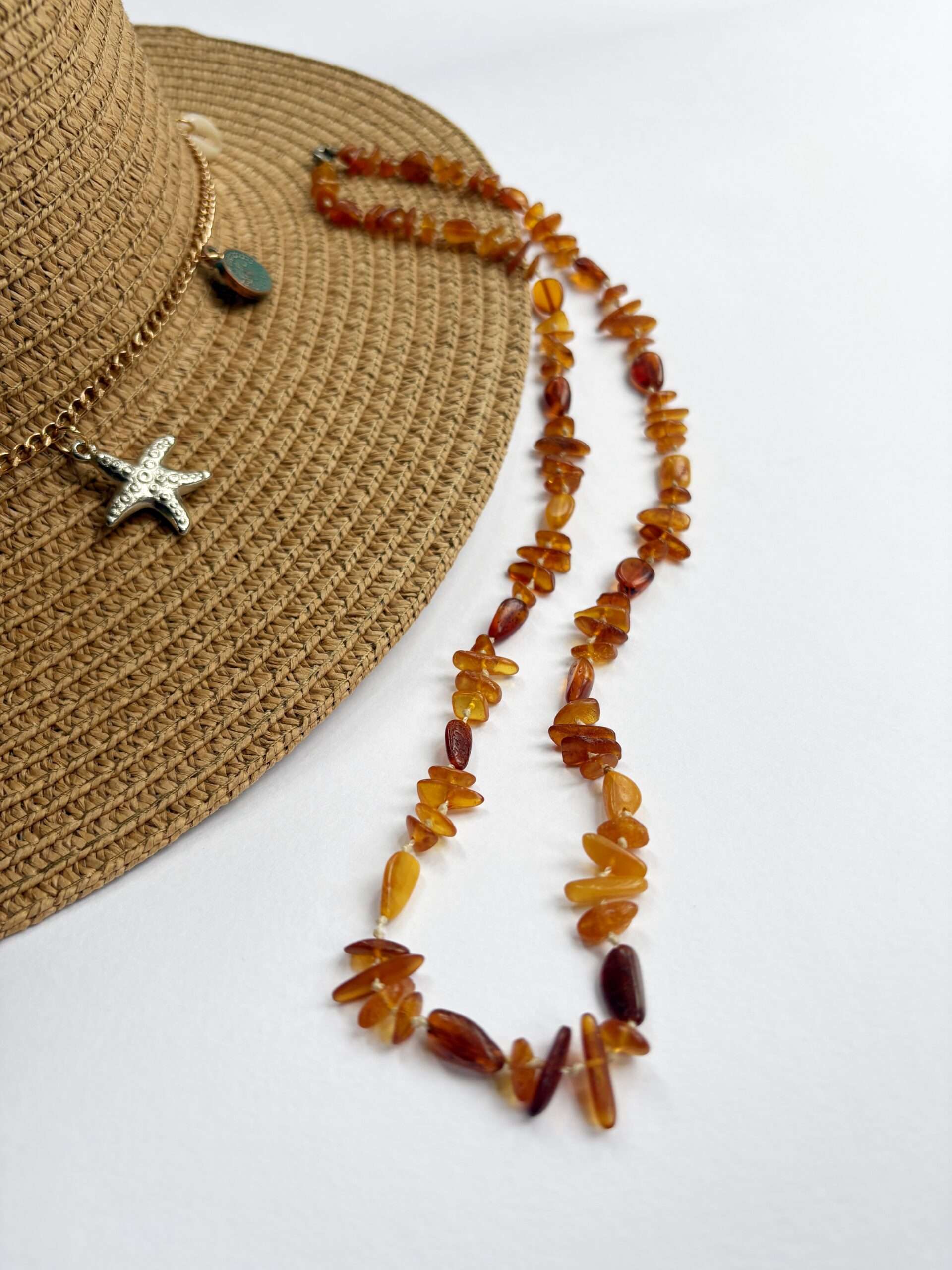 Korale z bursztynu bałtyckiego