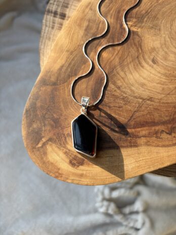 Wisior srebrny z bursztynem wiśniowym Classy