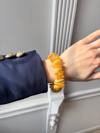 Bransoletka z bursztynem naturalnym