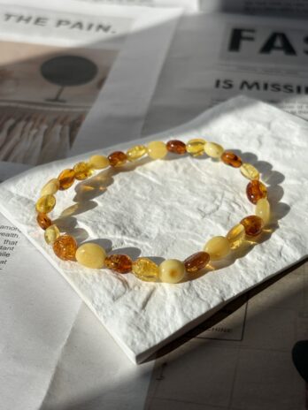 Bransoletka z bursztynu bałtyckiego