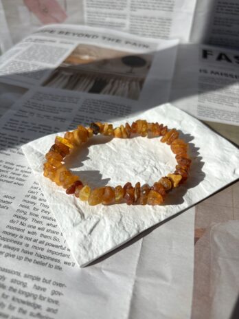 Bransoletka z bursztynu bałtyckiego