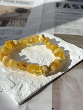 Bransoletka z bursztynu bałtyckiego