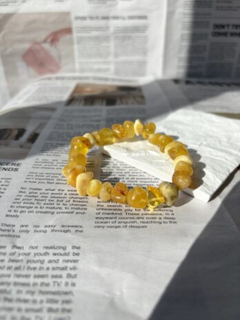 Bransoletka z bursztynu bałtyckiego