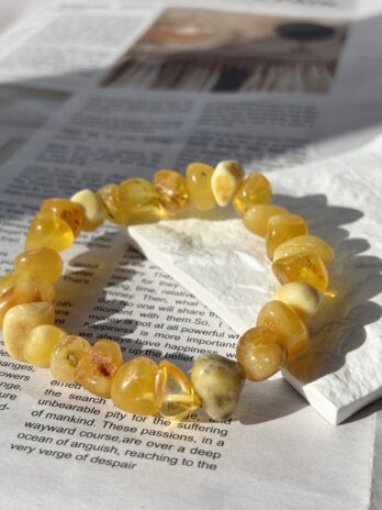 Bransoletka z bursztynu bałtyckiego