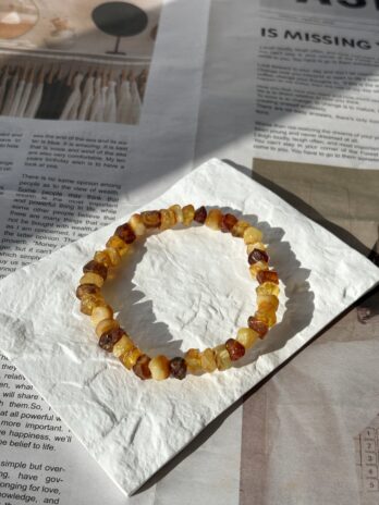 Bransoletka z bursztynu bałtyckiego