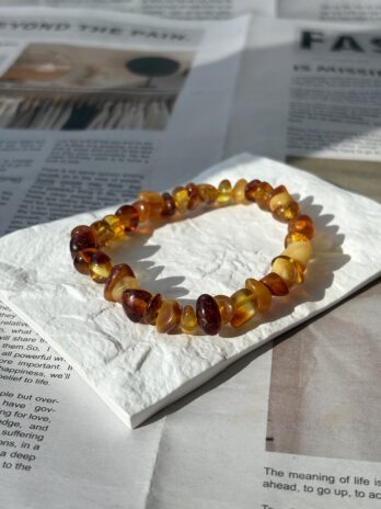 Bransoletka z bursztynu bałtyckiego