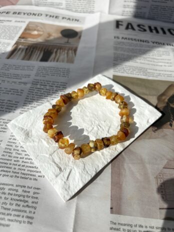 Bransoletka z bursztynu bałtyckiego