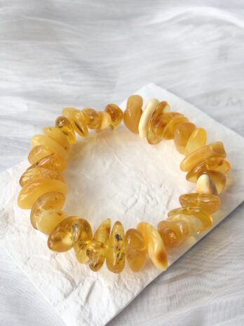Bransoletka z bursztynem naturalnym