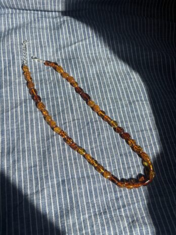 Korale z bursztynu