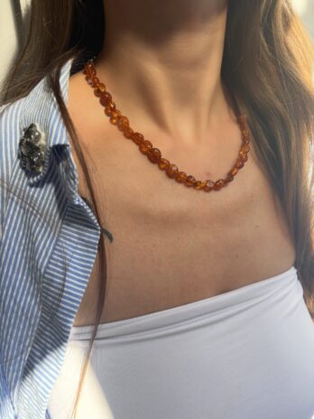 Korale z bursztynu